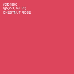 #DD455C - Chestnut Rose Color Image